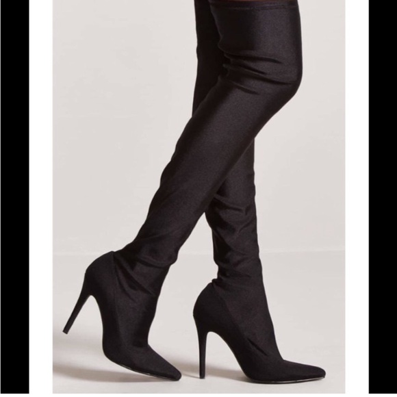 Forever 21 Thigh high boots, Wm’s Sz 5.5 S20 - Picture 3 of 4